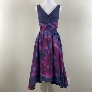 Lela Rose Target x Neiman Marcus sleeveless floral evening high low dress size 2